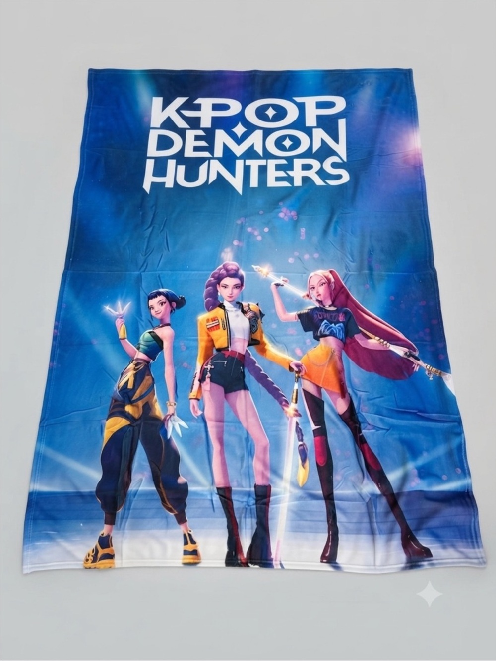 KPOP Demon Hunters 50" x 60" Throw Blanket - Rumi Mira Zoey - Brand New